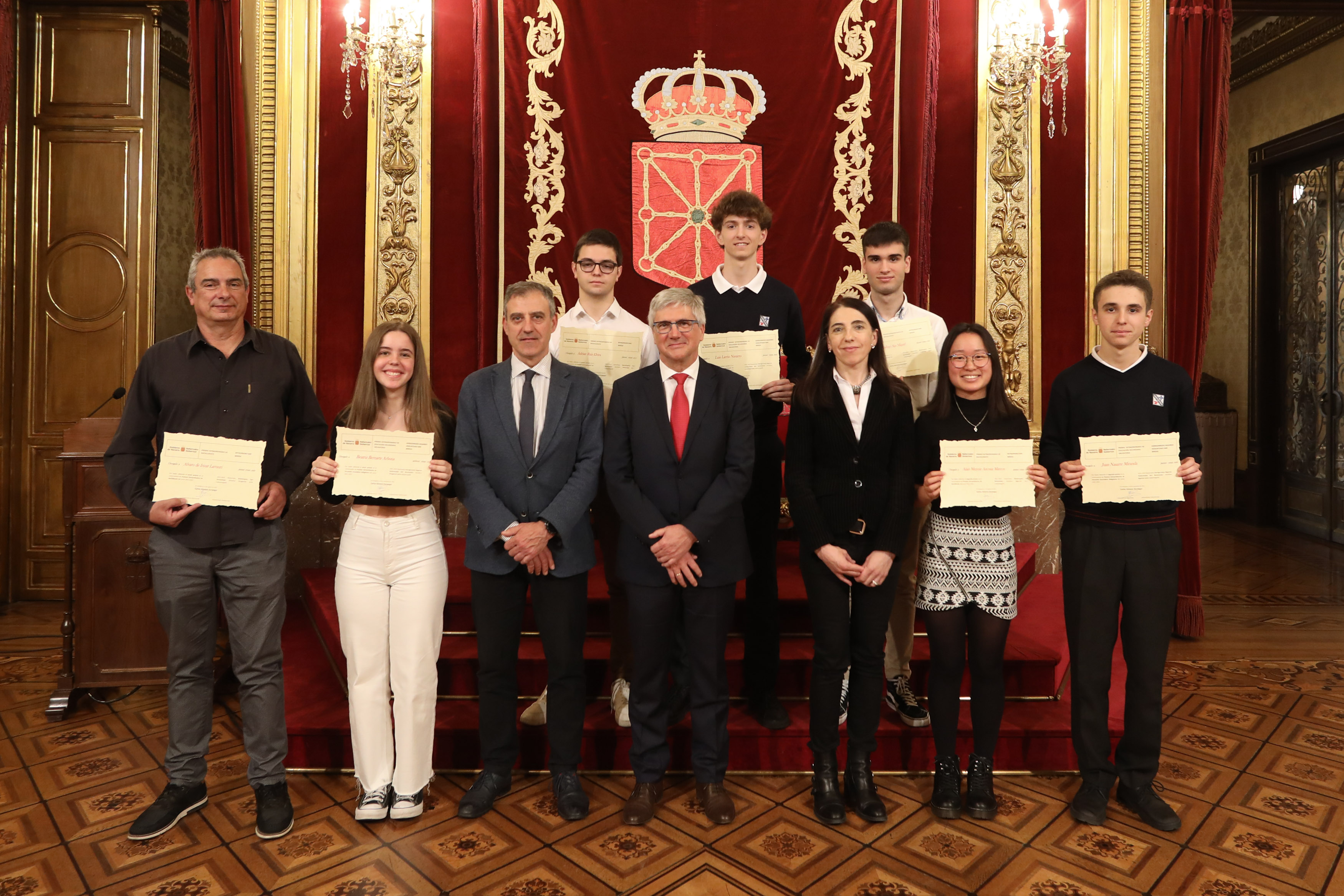 Siete estudiantes navarros reciben los Premios Extraordinarios de ESO y Bachillerato
